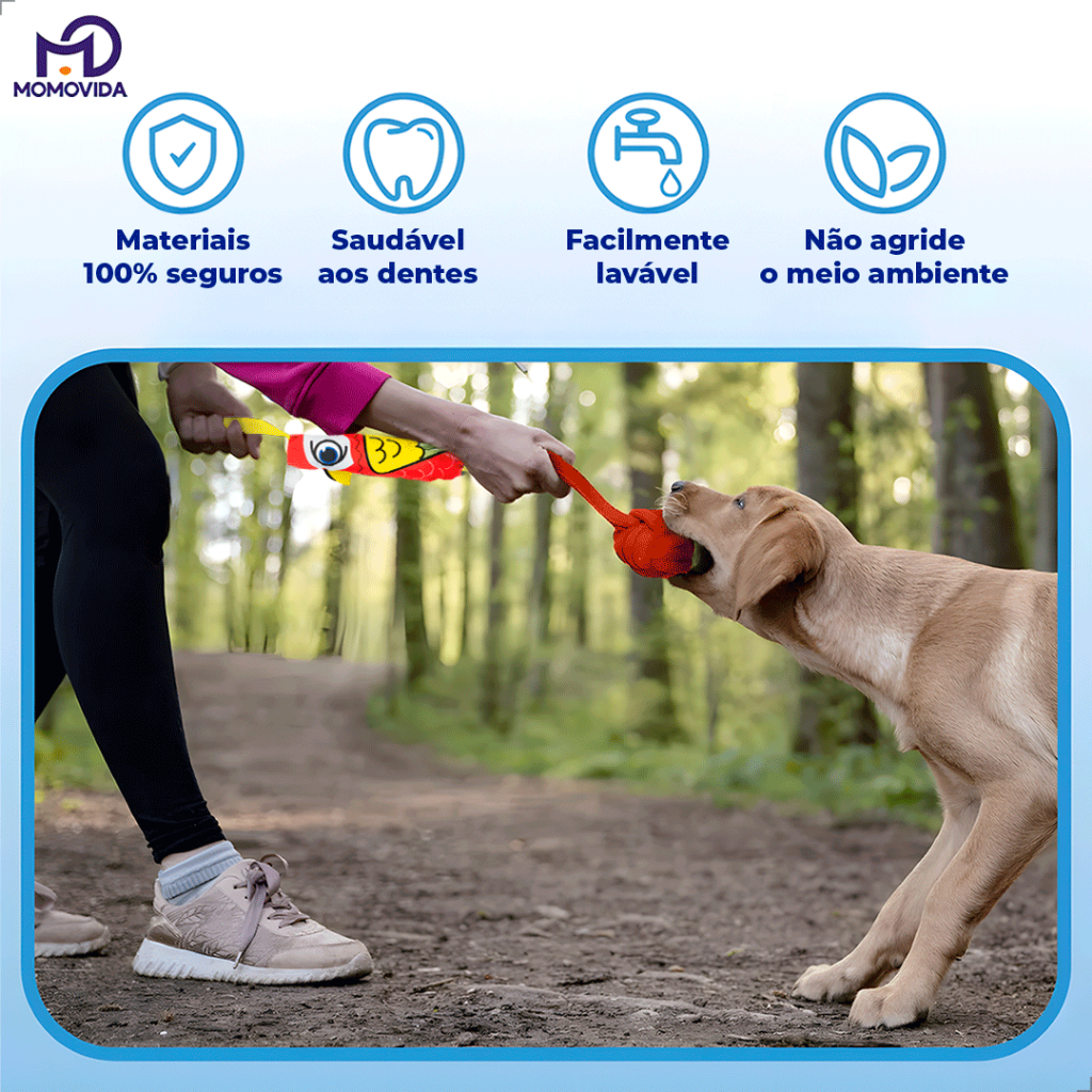 Puxador Cabo de Guerra Momovida Brinquedo Interativo Corda Mordedor para Cachorros Pet Cães Colorido em Oferta na Shopee