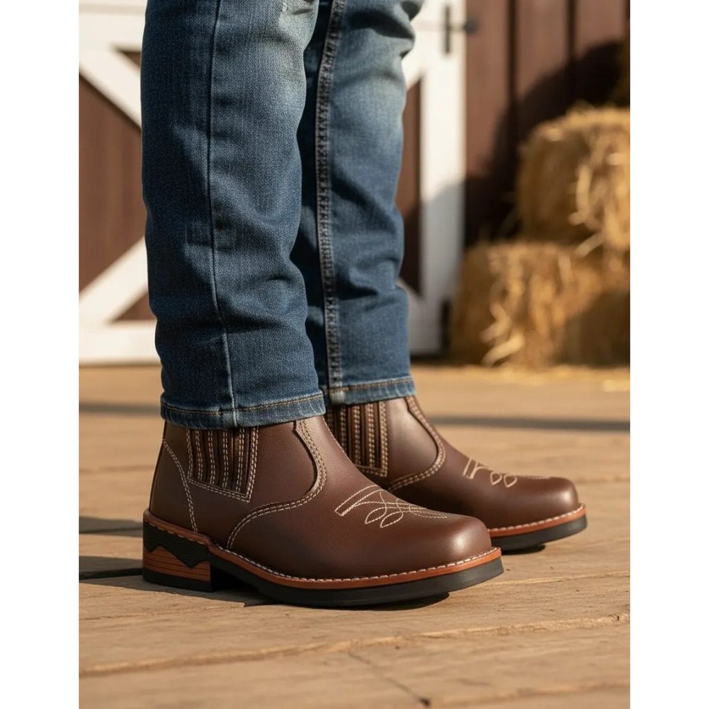 Botina Infantil Bota Country Rodeio Festa Junina Do 21 Ao 38 em Oferta na Shopee