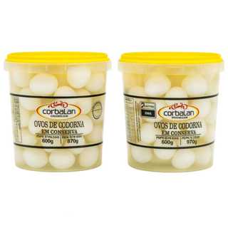 2 Potes Ovos de Codorna em Conserva 970g cada Validade Longa Envio Imediato em Oferta na Shopee