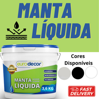 Manta Líquida 12kg e 3,6Kg Impermeabiliza e Protege Lajes e Telhas Várias Cores em Oferta na Shopee