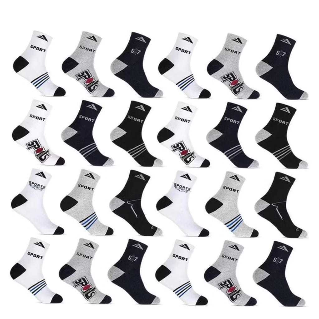 Kit 12 Pares ou 24 Pares Cano Alto Adulto Masculino Altomax Conforto Sport Esporte Masculina