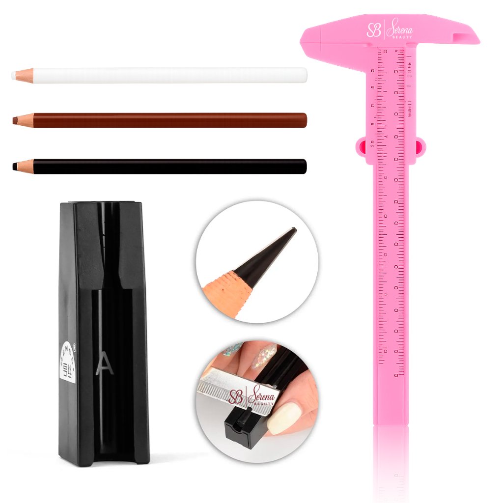 Kit Marcação Completa Profissional Lápis Paquímetro Apontador em Oferta na Shopee