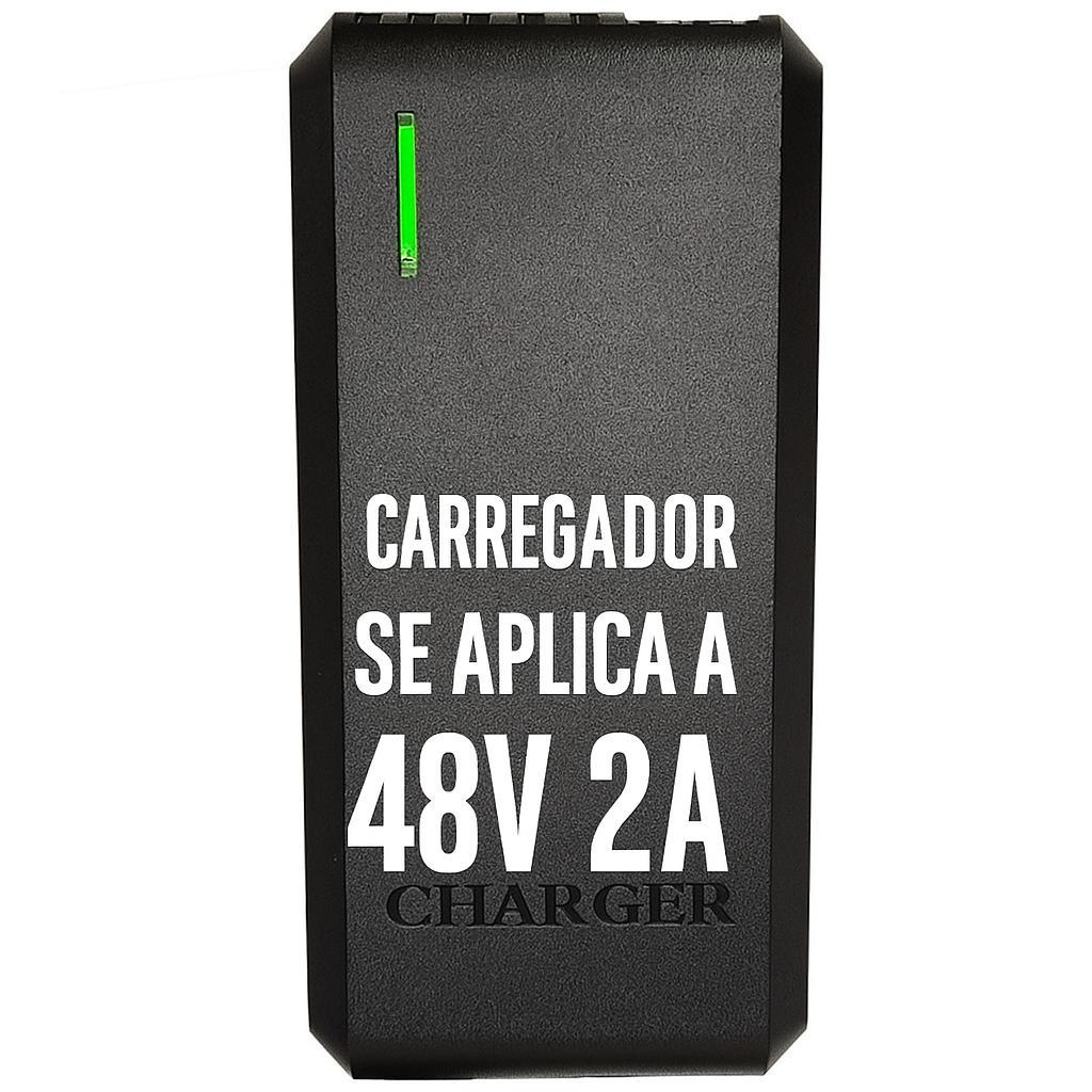 Carregador Bivolt 48V 2A para Bicicleta Elétrica – Rápido e Seguro