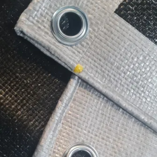 Lona multiuso Impermeável 3x5 300 Micras Preto e prata - Primelonas SK