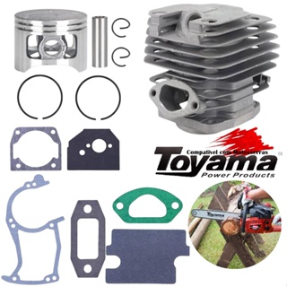 Kit Cilindro Pistão Anéis Para Motosserra Toyama Mt53 Tcs58x Tcs58f em Oferta na Shopee