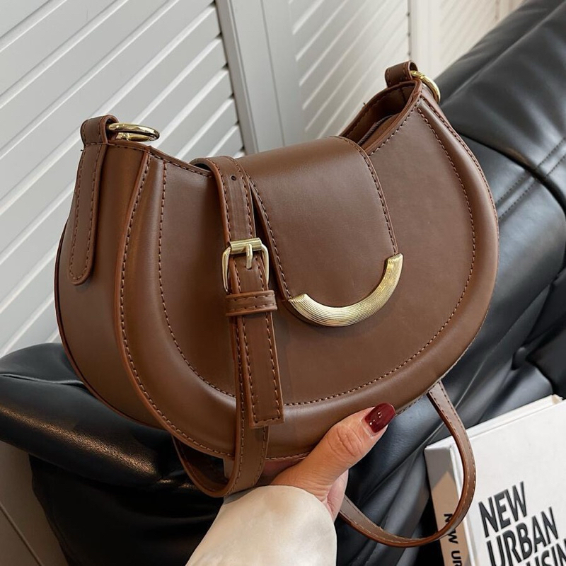 Bolsa Feminina Meia Lua Luxo Baguete Mão Ombro Transversal[5006] em Oferta na Shopee