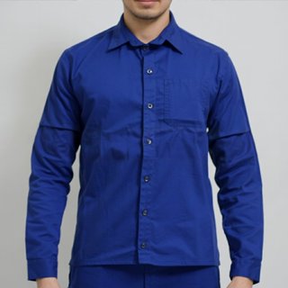 Camisa Brim Botões Abertura Frontal Reforçada Resistente Uniforme Trabalhos Pesados Obras Construção em Oferta na Shopee