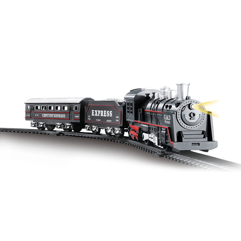 Pista Trem Locomotiva Infantil Brinquedo com Trilho Luz Som Locomotiva Express Brinquedo Educativo