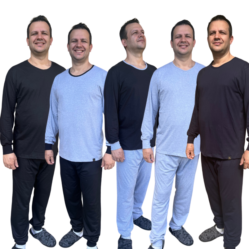 Pijama Longo Masculino Algodão