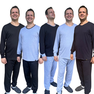 Pijama Longo Masculino Algodão