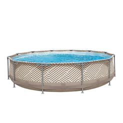 Piscina Circular 7200 Litros Bege Mor 76cm X 3,66m
