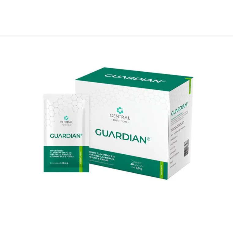 Guardian Suplemento Em Pó Vitaminas Minerais Fibras 8,5g 30 Sachês Sabor Limão - Central Nutrition