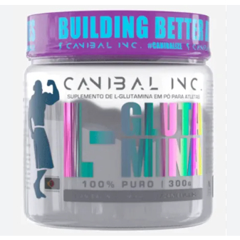Glutamina Canibal INC 300g – 100% Pura, Crescimento Muscular, Recuperação & Imunidade
