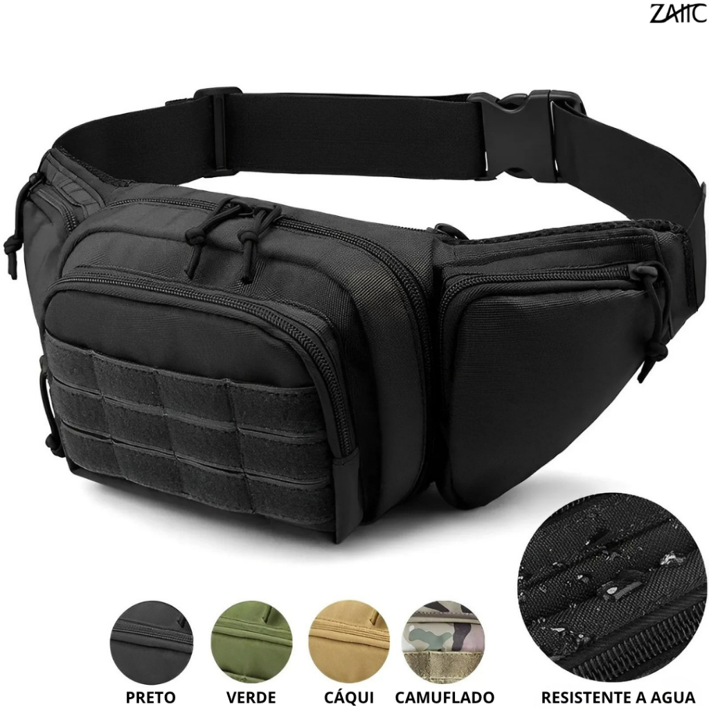 Pochete Bolsa Tática Militar Saque Rápido Compacta Impermeável e Reforçada em Oferta na Shopee