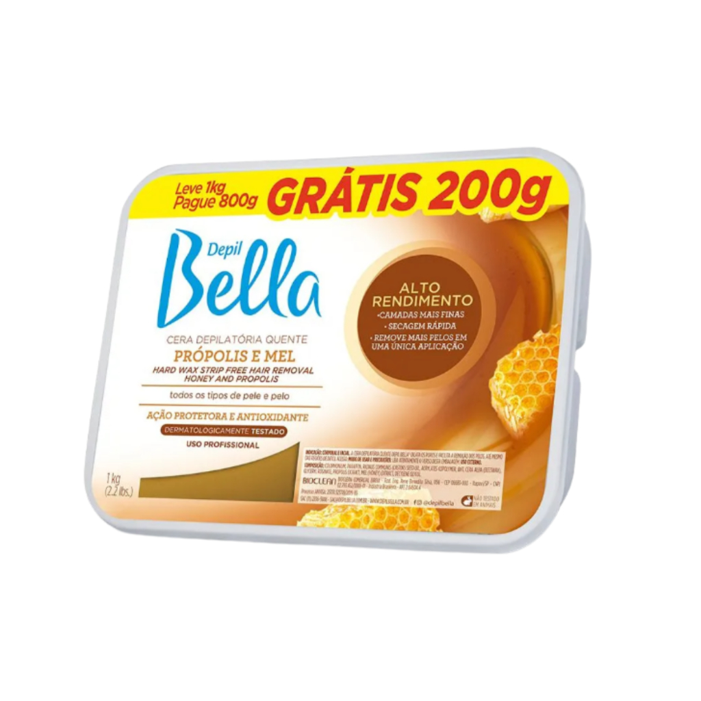 Cera Depil Bella Própolis e Mel 1kg em Oferta na Shopee