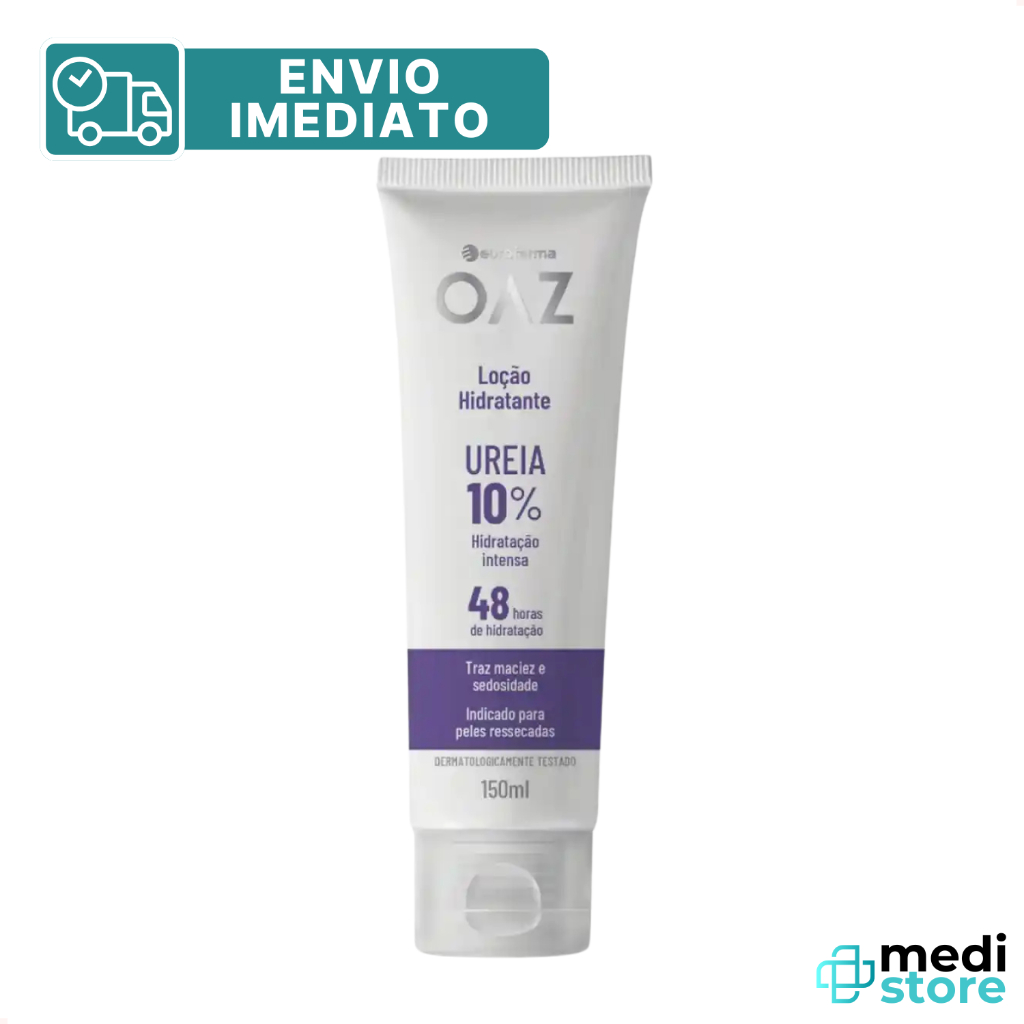 Loção Hidratante Eurofarma Oaz Creme De Ureia 10% com 150mL - Envio Imediato em Oferta na Shopee