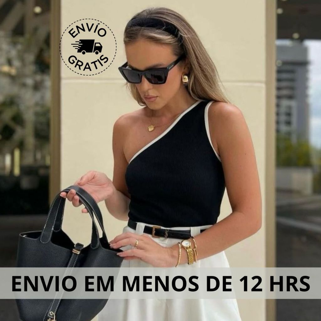 Blusa Feminina estilosa NULA MANGA RIBANA Canelada cropeed blusinha blusas elegante básica chique...