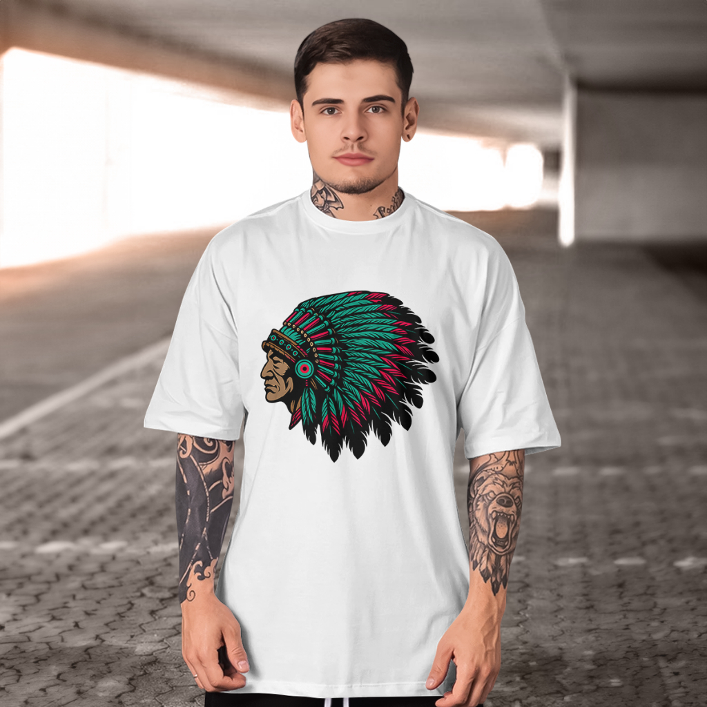Camisa INDIO CACIQUE Algodao Camisa Básica Premium   jbs