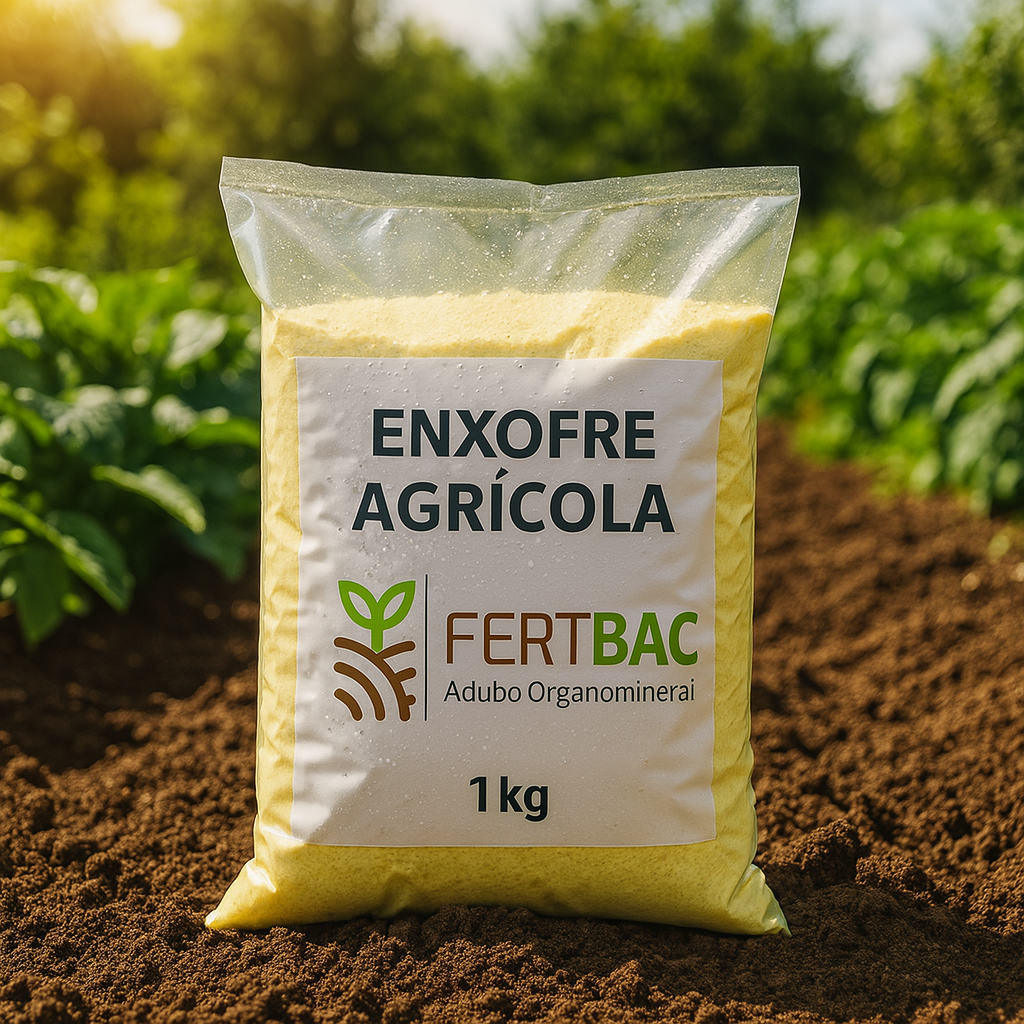 ENXOFRE EM PÓ PURO AMARELO - FERTILIZANTE 1KG FERTBAC