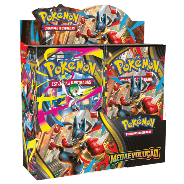 Pokémon Box 36 Boosters Display - Mega Evolução - Copag