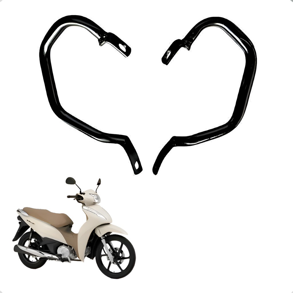 Alça Traseira Modelo Original Biz 125 Honda 2011 Até 2015 Cor Preto