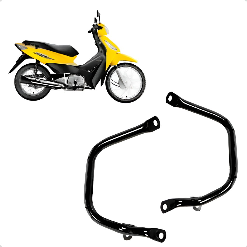 Alça Traseira Modelo Original Biz 125 Ano 2006 Até 2010 Cor Preto