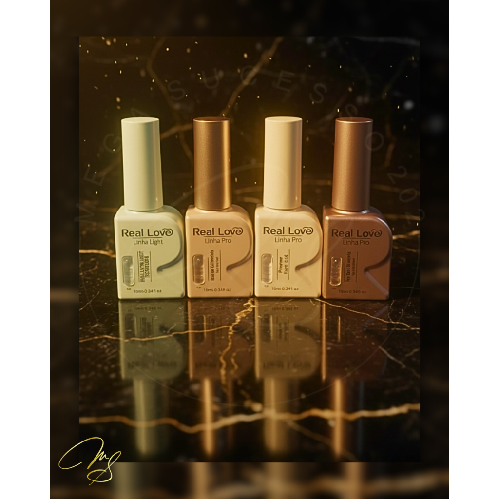 Kit Blindagem para Unhas Linha Pro 10ml – Real Love | Proteção, Brilho e Durabilidade Profissional em Oferta na Shopee