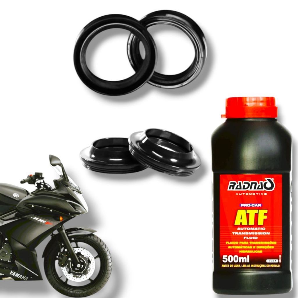 Par Retentor Bengala + Guarda Pó + Óleo ATF XJ6 F