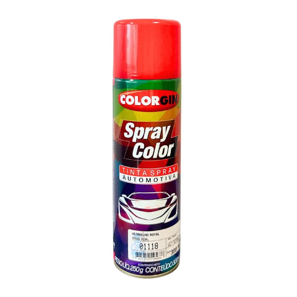 SPRAY COLOR VERMELHO ROYAL 300 ML - COLORGIN em Oferta na Shopee