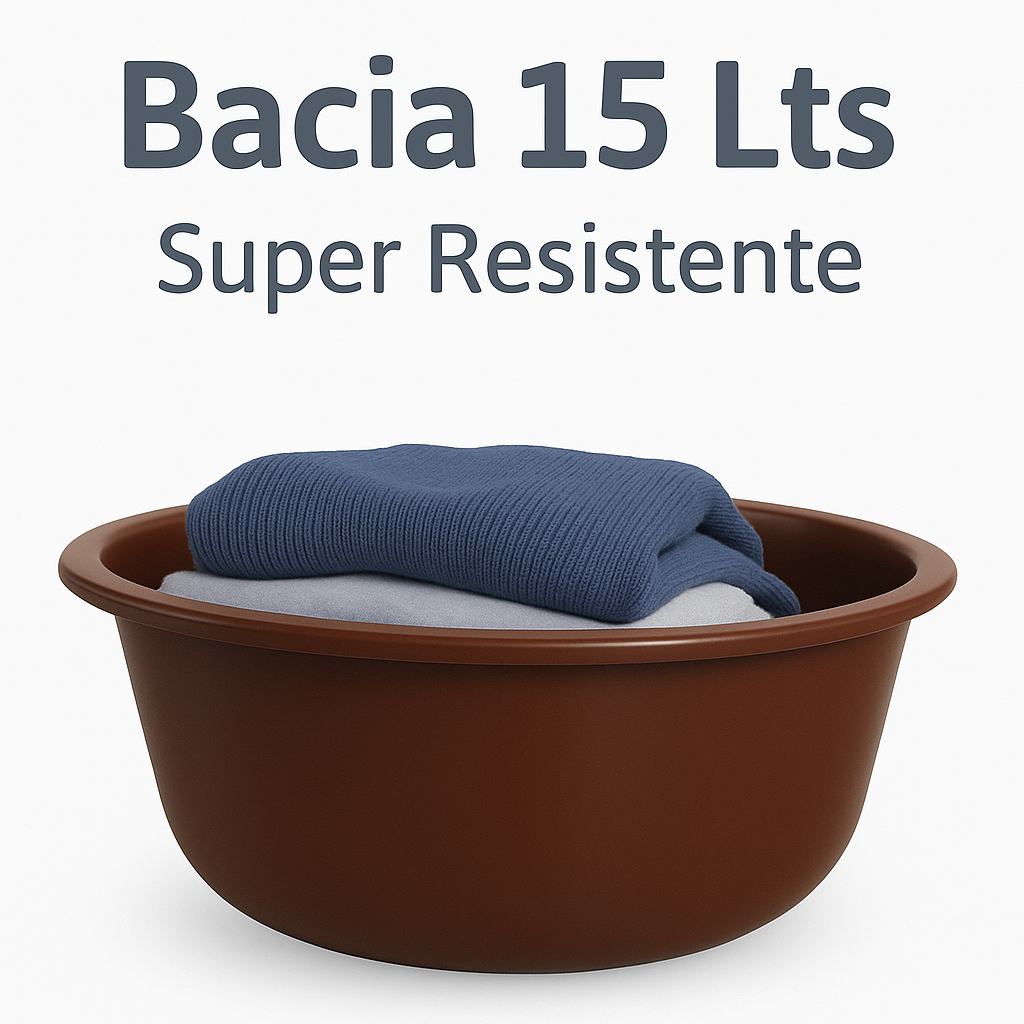 Bacia Plastica 15 Litros - Colorida em Oferta na Shopee