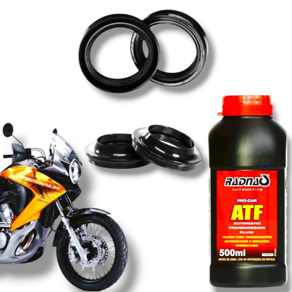 Par Retentor Bengala + Guarda Pó + Óleo ATF XL700 TRANSALP