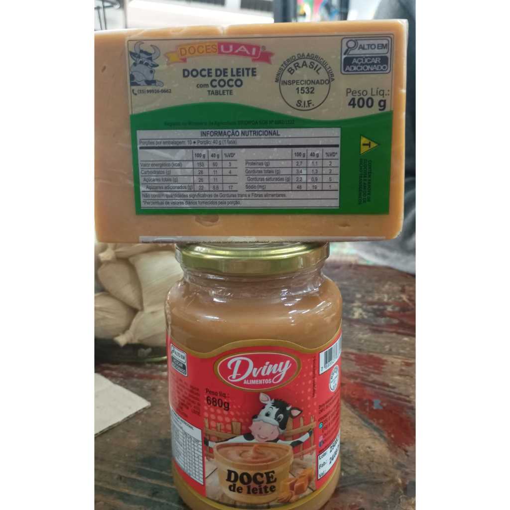 DOCE DE LEITE 400G + DOCE DE LEITE 680G