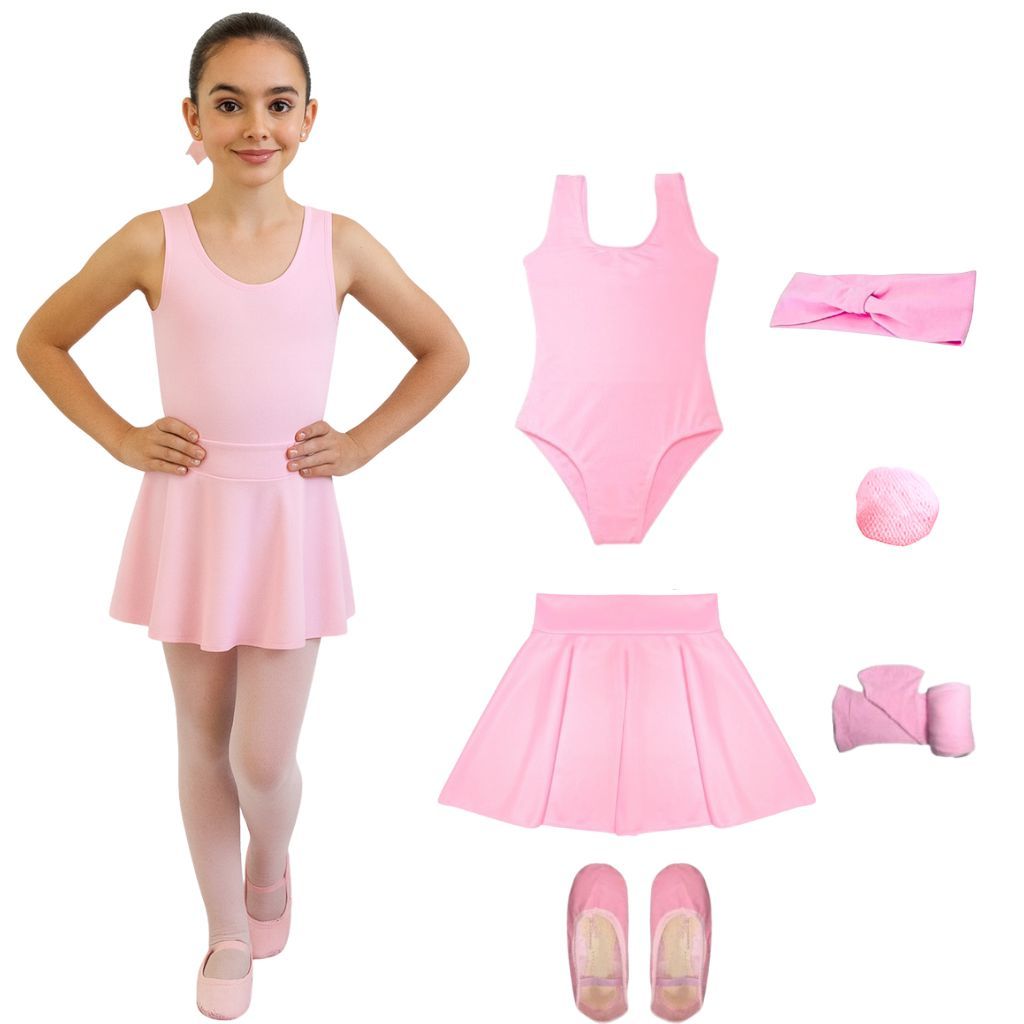 Kit Ballet 6 Itens Bailarina Collant Regata Ballet Infantil Menina LEIA A DESCRIÇÃO DO ANÚNCIO em Oferta na Shopee