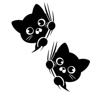 Adesivo Gatinhos Tuning Sticker Carro Moto em Oferta na Shopee