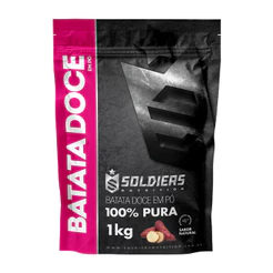 Batata Doce Desidratada 1kg 100% Pura Soldiers Nutrition Suplemento Esportivo Performance Saúde