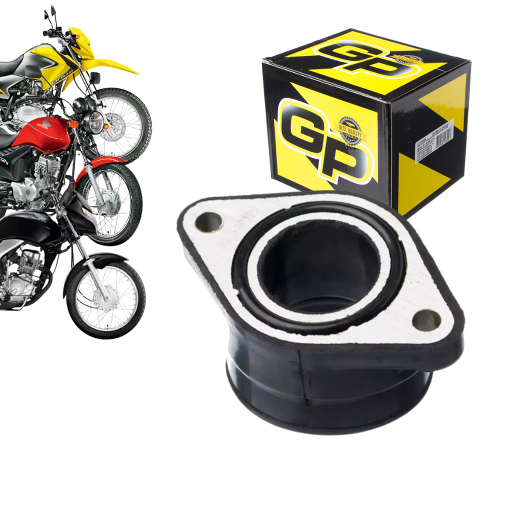 Coletor Admissão Gp7 Honda CG 150 Titan\Fan\NXR Bros 150 2009 a 2015 (Sem Tubo Catalisador) em Oferta na Shopee