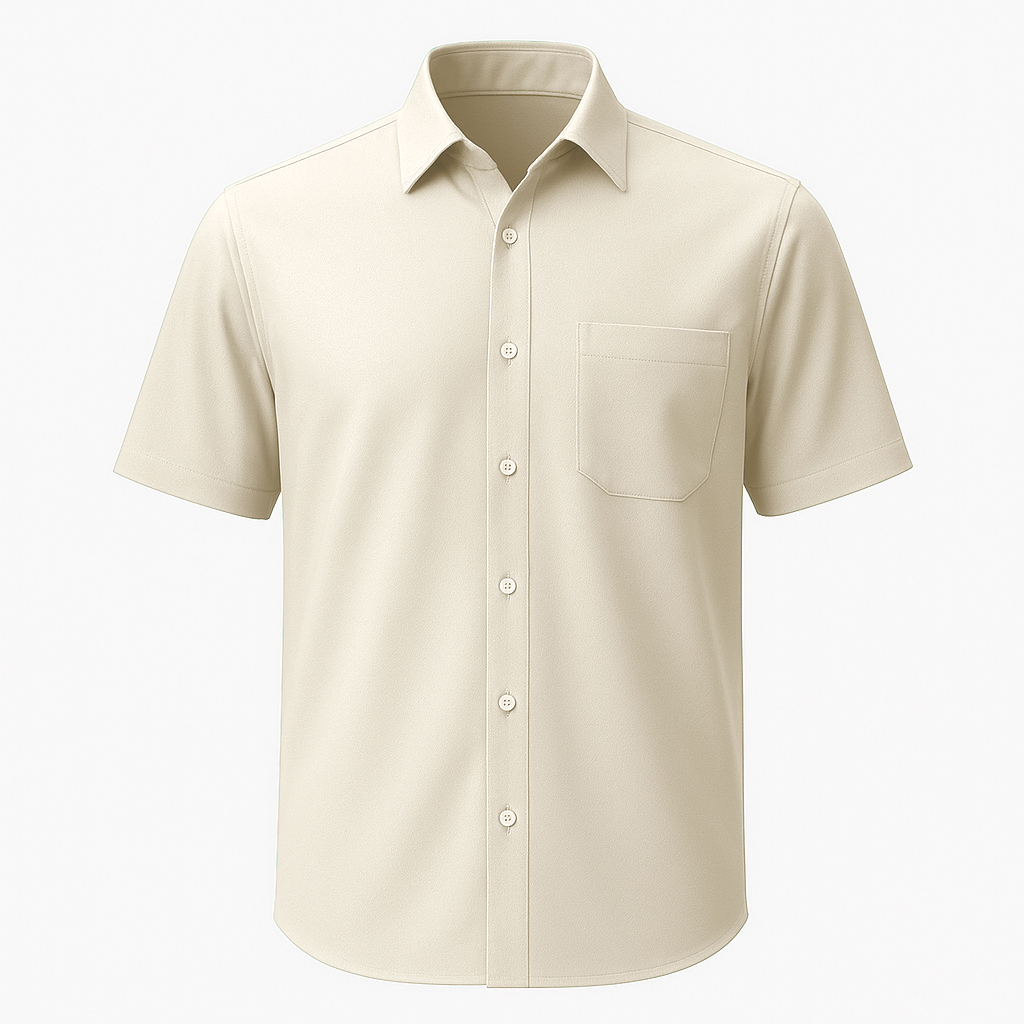 Camiseta Social Masculina Extra Grande Manga Curta