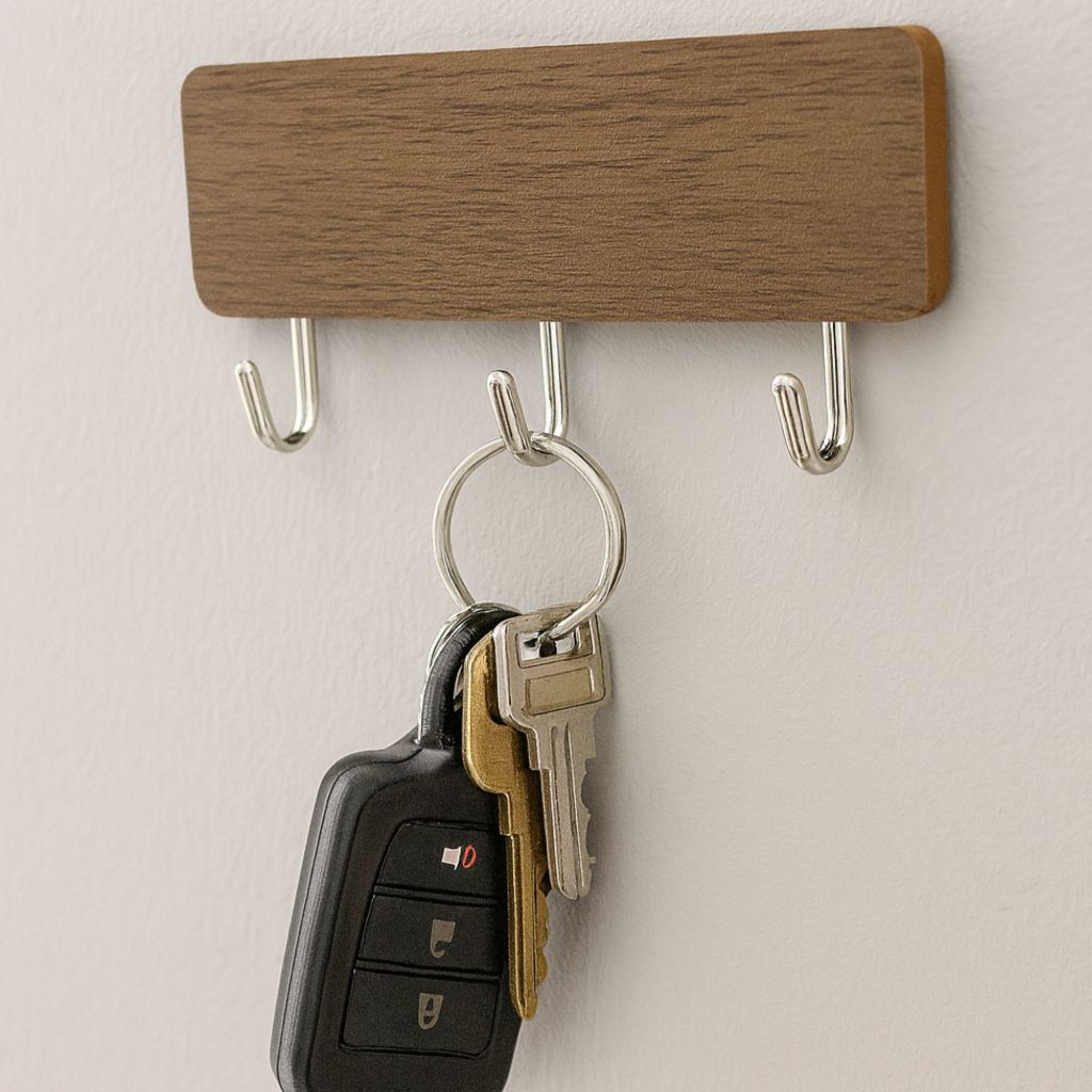 Gancho Triplo De Parede Multiuso Bijuterias Cordões Chaves Fixação Adesiva Design Elegante Moderno em Oferta na Shopee