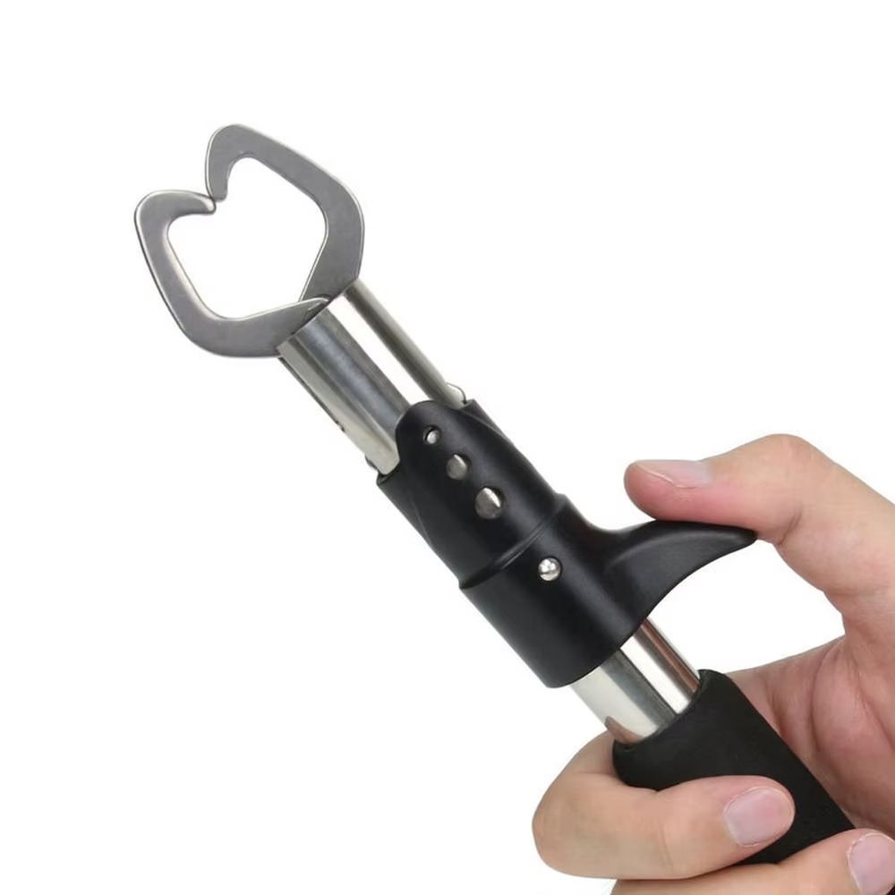 Alicate De Contenção / Boga Grip Pesca / Até 18 Kg - Aço Inox com Cabo Emborrachado HF-23