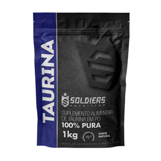 L-Taurina Suplemento Nutricional 100% Pura Importada - Soldiers Nutrition Aminoácido Recuperação Muscular