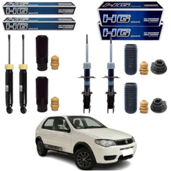 KIT 4 AMORTECEDOR PALIO ECONOMY E WAY 2009 A 2016 NAKATA + KIT