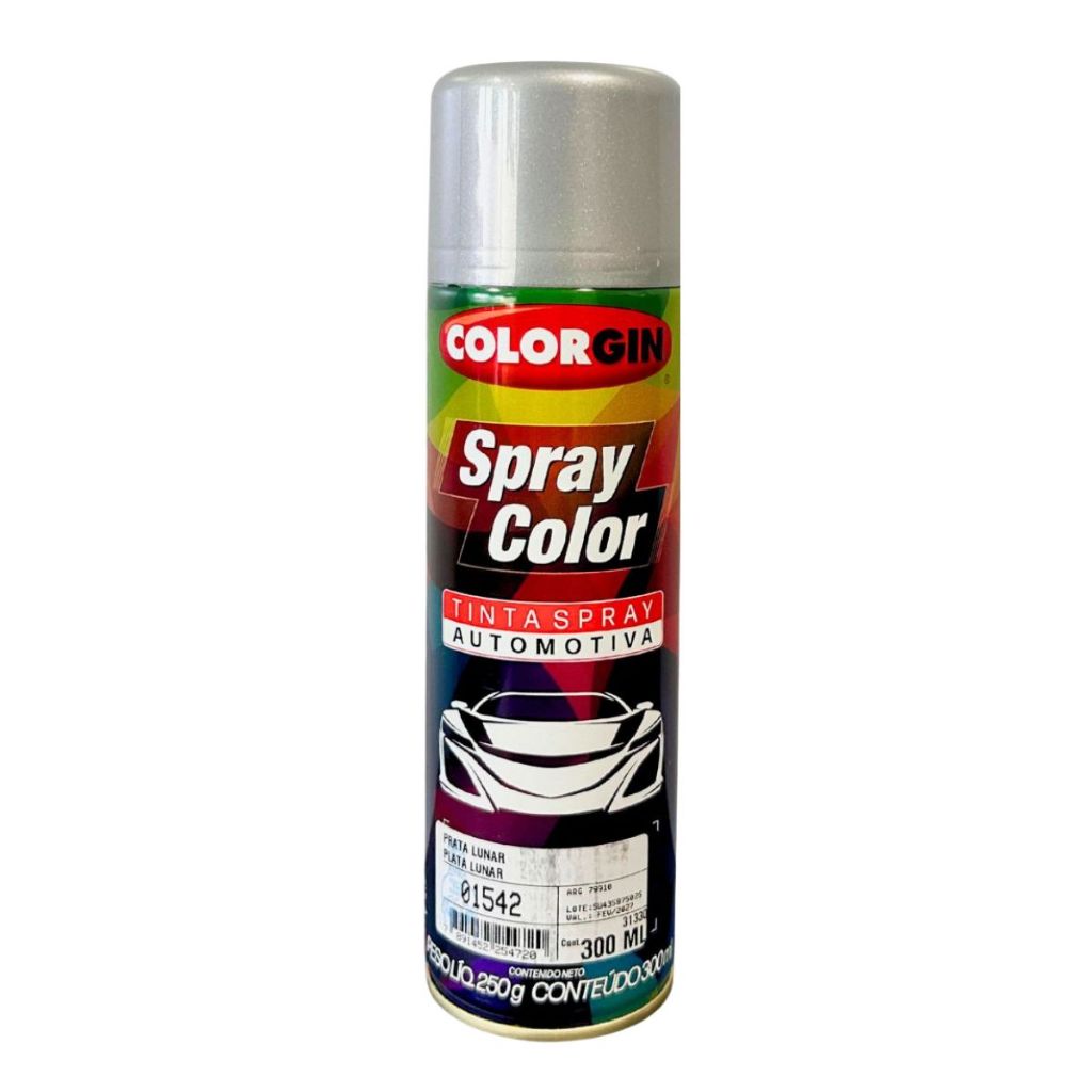 SPRAY COLOR PRATA LUNAR 300 ML - COLORGIN em Oferta na Shopee