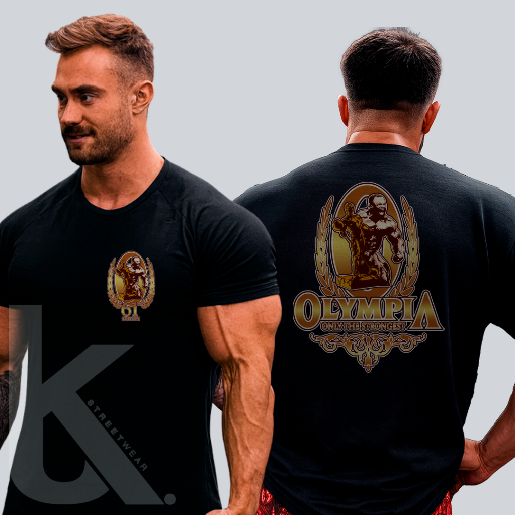 Camiseta Oversized Streetwear Camisa Gym Academia 100% Algodão Mr. Olympia Urbano Confortável - Lançamento Especial