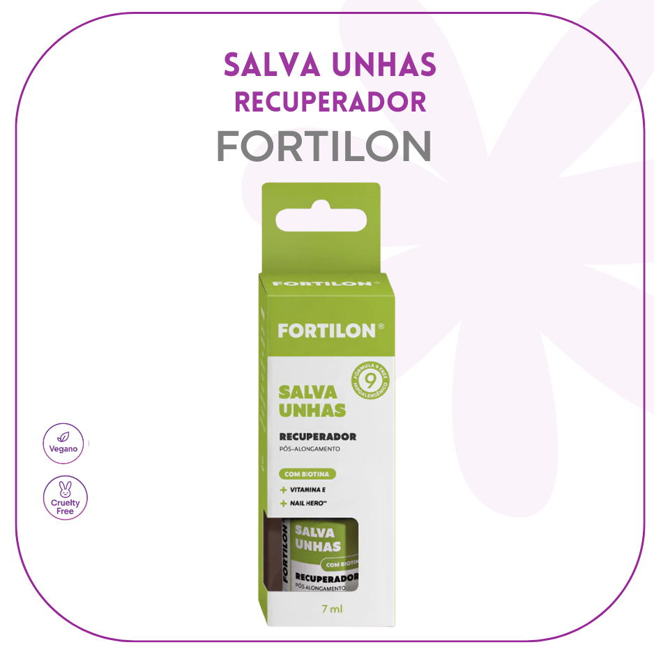 FORTILON DAILUS - SALVA UNHAS - BASE |  ESMALTE DE TRATAMENTO | RECUPERADOR DE UNHAS E CUTICULAS