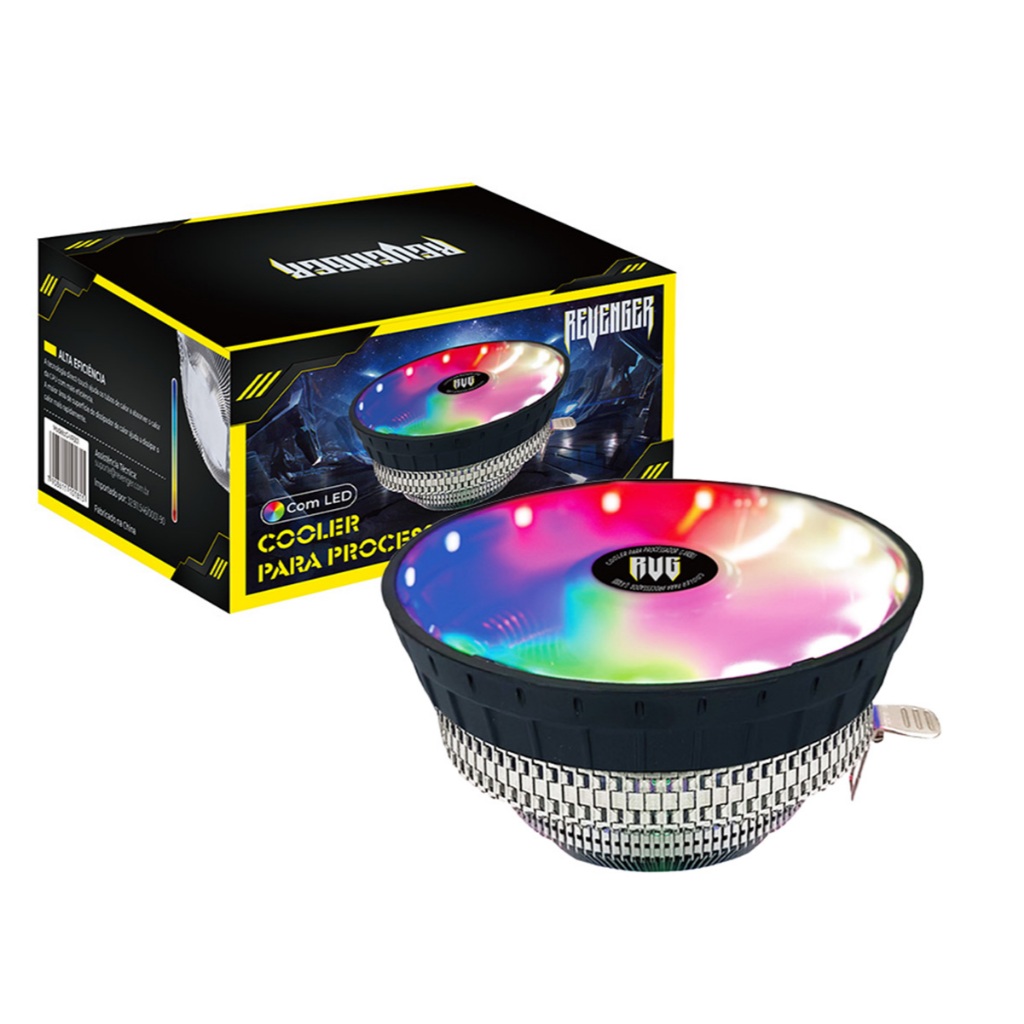 Cooler Processador Silencioso 1500rpm RGB 3Pinos Ventoinha Pc Intel LGA775 115X AMD AM2/3/4/5 em Oferta na Shopee