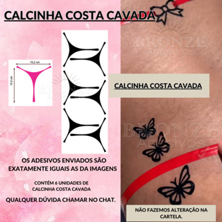 Calcinha costa cavada para bronzeamento solar em Oferta na Shopee