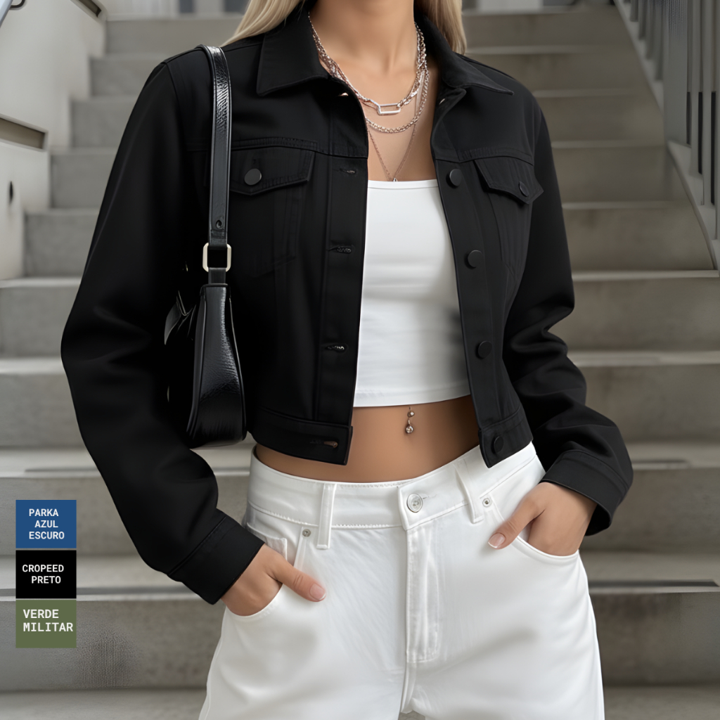 Jaqueta Feminina Colorida - Comprar com Melhor Preço em Jaquetas, Casacos e Coletes