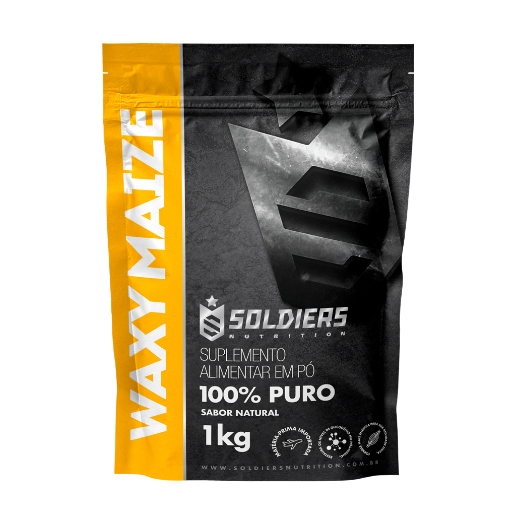 Waxy Maize 1kg 100% Puro Soldiers Nutrition Ingrediente Natural Carboidrato Alimentação Saudável Fit em Oferta na Shopee