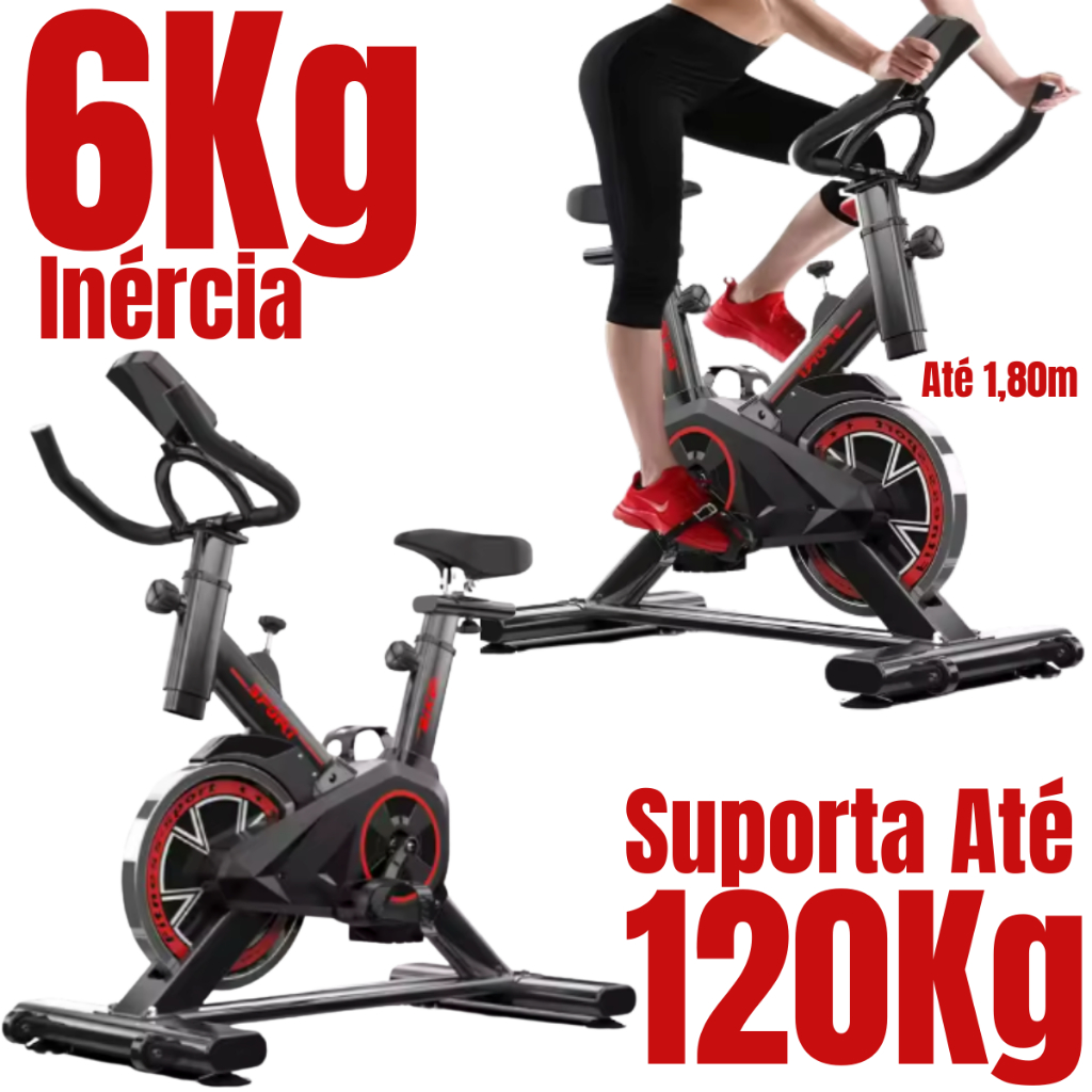 Bicicleta Bike Ergometrica Spinning Academia Fitness Profissional 120kg em Oferta na Shopee