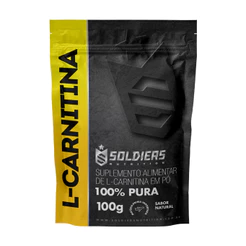 L-Carnitina 100g 100% Puro Importado Soldiers Nutritions Aminoácido Suplemento Nutricional Recuperação Muscular